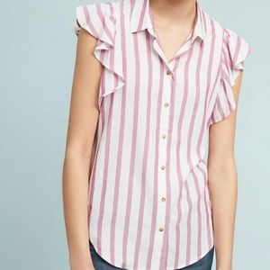 Maeve Fairhope Striped Ruffle Sleeve